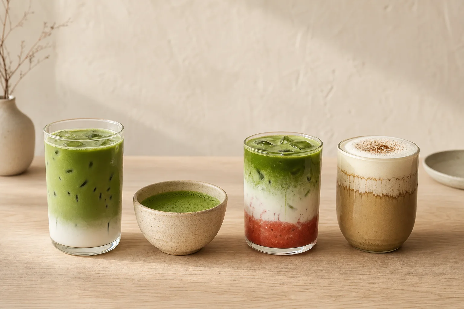 Signature iced matcha latte